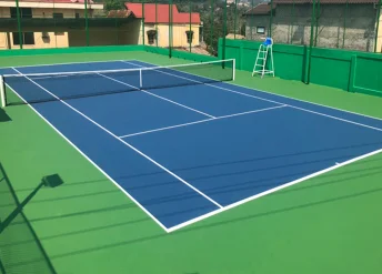 Sơn sân tennis 8 lớp cao cấp có HẠT cao su 