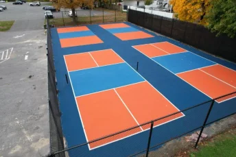 Sơn sân pickleball 5 lớp USA DECOTURF nền nhựa