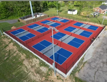 Thi công sân pickleball tiêu chuẩn 7 lớp sơn LAYKOLD US OPEN