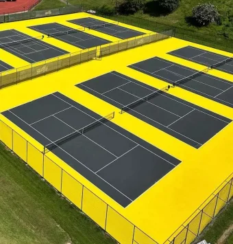 Thi công sân tennis nhựa nóng sơn US OPen LayKold