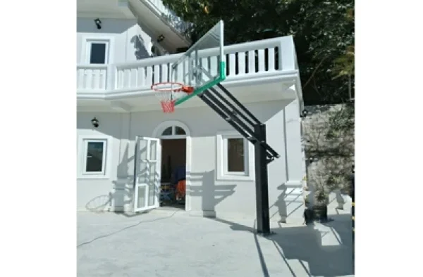 Trụ bóng rổ với bảng rổ Acrylic Kính