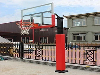 Trụ bóng rổ cố định kính cường lực dành cho trung tâm thể thao bảng rổ 1200