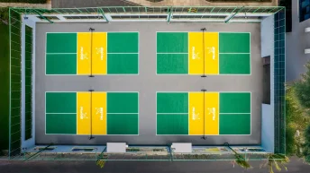 Sơn Sân Pickleball Êm Chân Với Bề Mặt Trên Phẳng Cứng