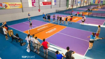 Thi Công Sơn Sân Pickleball Chuẩn Thi Đấu Tại Bà Rịa