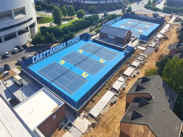 Thi công sân tennis 8 lớp USA DECOTURF