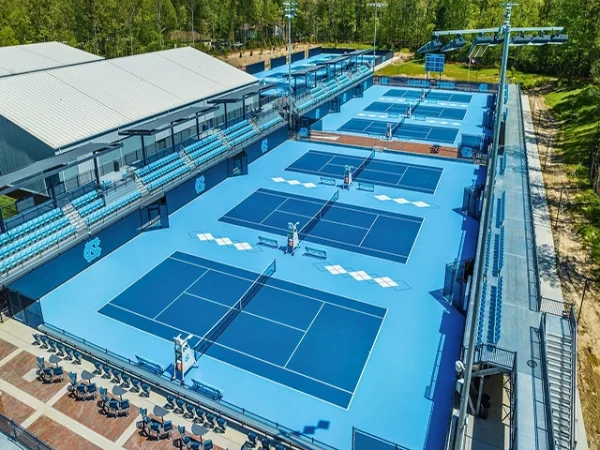 Thi công sân tennis 8 lớp USOPEN LAYKOLD